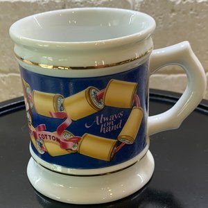 Franklin Mint Vintage CLARKS SPOOL COTTON Porcelain Mug The Corner Store
